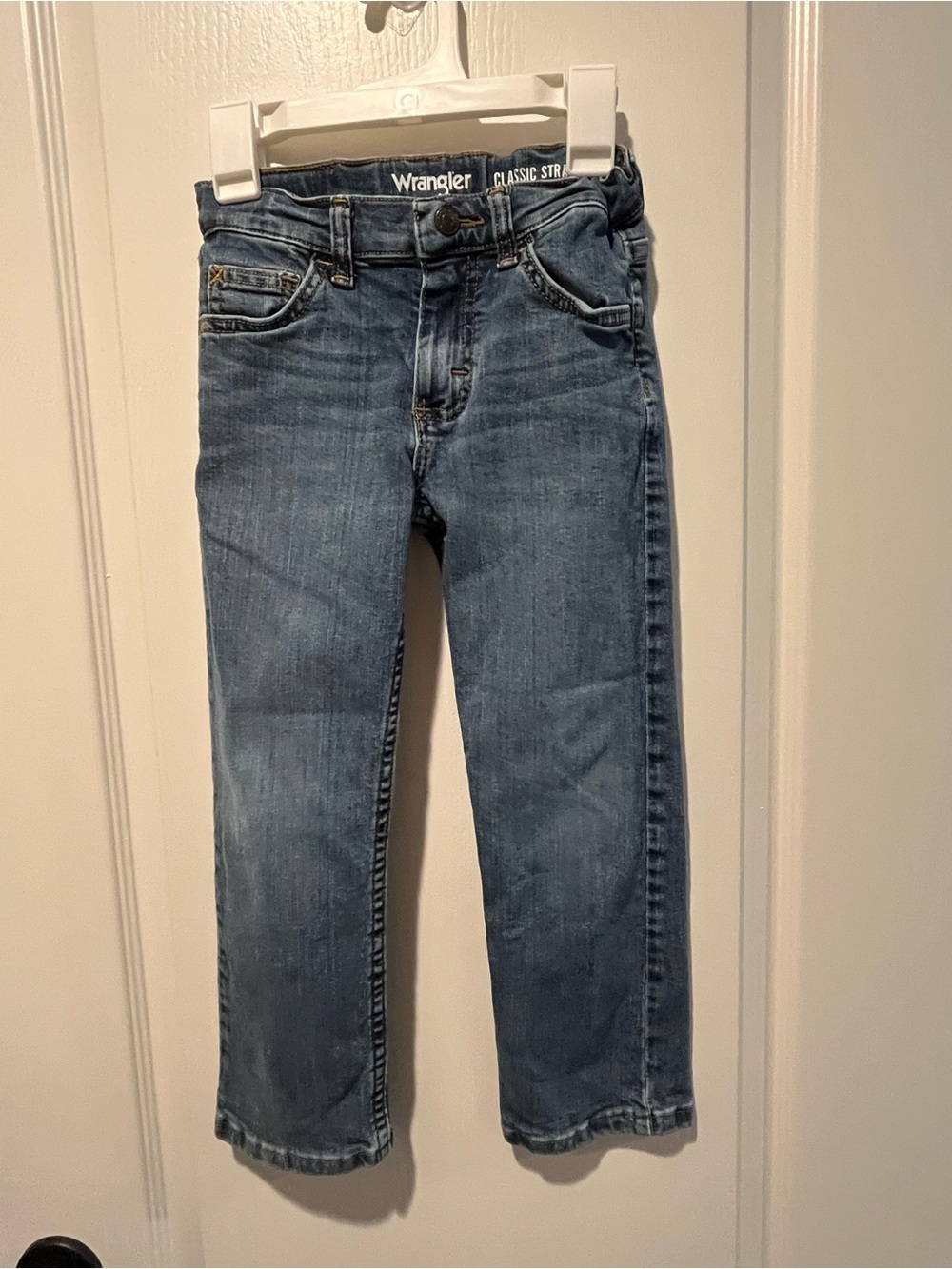 Wrangler Boys Classic Straight Leg Denim Jeans - Size 5T